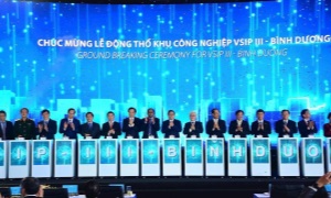 Thủ tướng Phạm Minh Chính tham dự Lễ khởi công Khu Công nghiệp VSIP III - Bình Dương